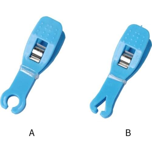 1pc One-off Tattoo Body Piercing Needle Slot Clip Disposable Body Piercing Needle Slot Sterile Blue Piercing Clip Tattoo Tool