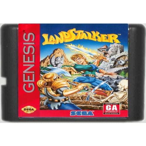 Landstalker 16 bit SEGA MD Game Card For Sega Mega Drive For Genesis
