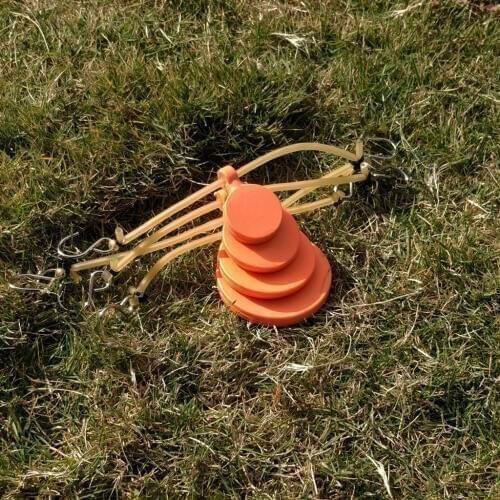 4x Silicone Slingshot Target Silicone Aim Shoot Hunting Practicing Aids Markers