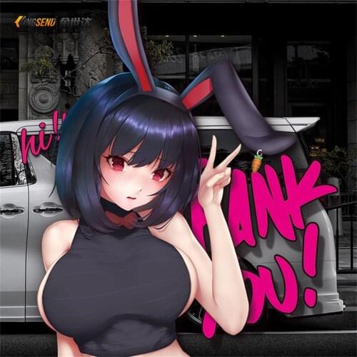 Car stickers Japanese anime sexy two-dimensional car stickers personality cartoon body scratch stickers electric car decoration