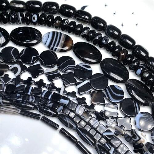 Wholesale Natural Stone Agates Beads accessories Sardonyx Stripped Tiny Crystal DIY Gem Beads For Jewelry Making Bracelet