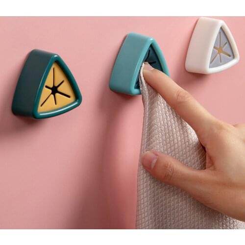 Towel Holder Sucker Wall Rack Washing Cloth Rag Hook Free Punch Storage Hanger Hand Towel Dish Towel Rack Kitchen Bathroom Tools