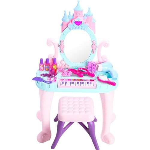 Childrens Dressing Table House Toy Princess Cosmetics Girl Birthday Gift 3-6 Years 7 Set