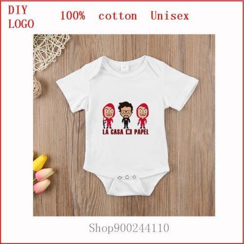 Newborn Summer romper LA CASA DE PAPEL Infant Toddler Baby Boy Girl Cotton bodysuits baby Jumpsuit Clothes Outfit One-Pieces