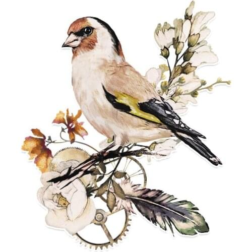 Beautiful Retro Birds Sparrow Decor Car Sticker Car Styling Door Body Window Vinyl Sticker Colorful Funny Auto Sticker Kk18*13cm