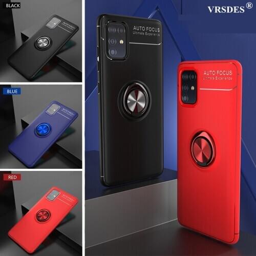 Magnetic Ring Stand Soft Cover Case For Samsung Galaxy A51 A71 A31 A41 A81 A91 S20 FE 5G S20 Plus Note 20 Ultra A60S A80S Funda