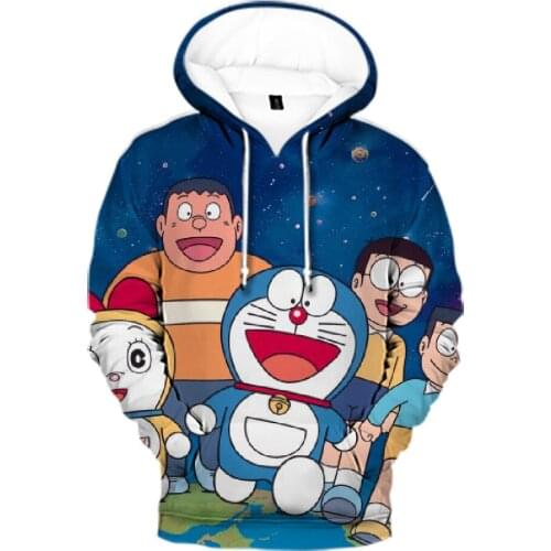 Kawaii Japan Anime doraemon 3D Print Kids Hoodies Fashion Comic Men Women Sweatshirt Popular Cartoon doraemon Clothes Teen Tops