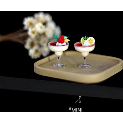 1PCS 1:12 Miniature Dollhouse Yogurt Ice Cream Cup for Blyth Barbies OB11 BJD Doll House Decoration Pretend Play Kitchen Toys