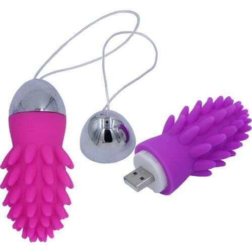 Powerful USB Charging Vibrator Bullet Vibration Egg Clitoris Stimulator Nipple Massager Erotic Sex Toys Masturbation for Women