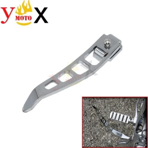 Motorcycle Chrome Stand Kickstand Extension Extender Foot Pedal For Harley Dyna Street Bob FXDB Fat Bob Low Rider Super Glide