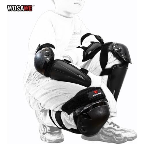 WOSAWE Skateboard KneePads and ElbowPads Children Outdoor Activities Protective Gear Skating Bicycle Kids Protective Kneepads