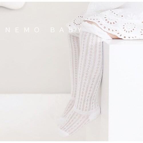 Childrens Mosquito Socks Summer Baby Socks Mesh Combed Cotton Baby Socks Newborn Over the Knee Socks Lace