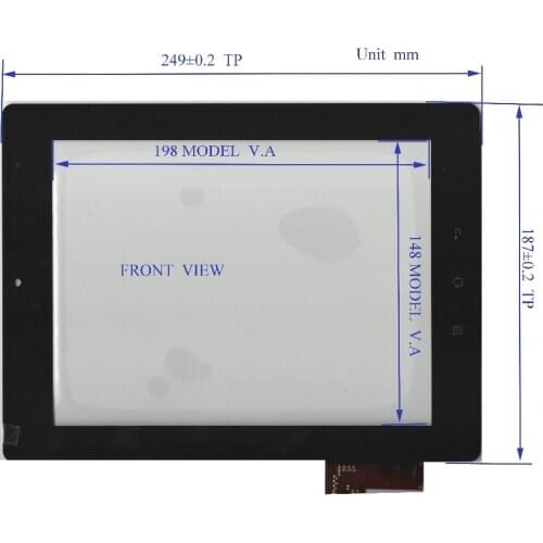 ZhiYuSun A1102097001-v04 new Touch Screen glass Capacitive touch screen 10.1inch 249*187 widh 187mm length 249mm