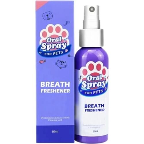 Pet breath freshener oral Treatment spray Puppy Dog Small Pets Teeth Breath Cleaning Freshener Dog Cat Dental Spray Care Cleaner