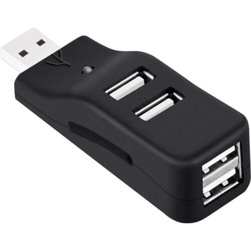 4 Port USB Hub, Mini USB 2.0 Data Hub Splitter Small Portable, for PC, Laptop, Notebook PC, XPS, IMac and More