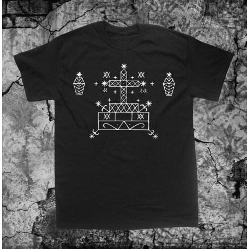 Baron Samedi Voodoo Veve Shirt - witchcraft skeleton death occult wicca skull