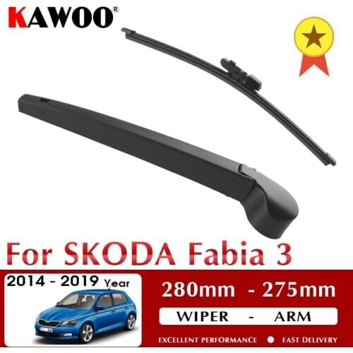 Car Rear Wiper Blade Blades Back Window Wipers Arm For Skoda Fabia Hatchback 2014 2015 2016 2017 2018 2019 Auto Windscreen Blade