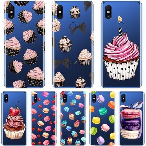 Sweet Cake Food Macaron Cartoon Phone Case Silicone For Xiaomi Mi Max Mix 1 2 2S 3 Soft Back Cover For Xiaomi Mi Note 1 2 3 Case