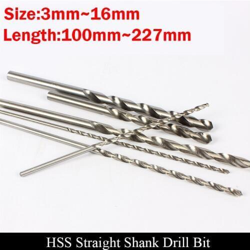 1Pc 8.6mm 8.7mm 8.8mm 8.9mm 9mm 175mm Extra Long Plastic Metal Wood Brass AL High Speed Steel HSS Straight Shank Twist Drill Bit