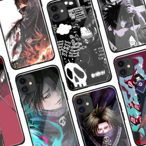 Dark Aesthetic Feitan HxH Anime Glass Soft Silicone Phone Case For iPhone SE 6s 7 8 Plus X XR XS 11 12 Mini Pro Max Cover Shell