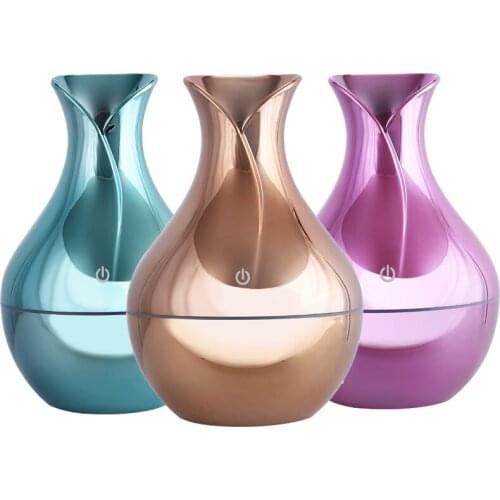 130ML Air humidifier usb aroma diffuser mini wood grain ultrasonic atomizer aromatherapy essential oil diffuser for home office