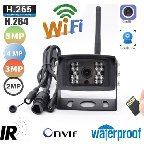 Audio 940nm Narrowba Led 5MP 3MP 2MP 1MP Wireless P2P Onvif Wifi IP Outdoor TF Card Night Vision Bus Taxi Excavator Camera CAMHI
