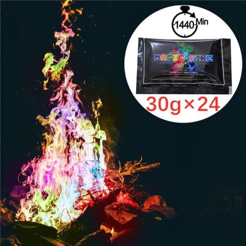 720g Magic Fire Family Party Fireplace Bonfire Flame Powder Pyrotechnics Toys Magic Trick Outdoor Camping Entertainment Tool