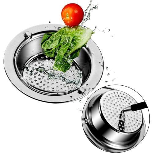 High Quality Kitchen Outfall Water Tank Strainer Sink Stainless Steel Sewer Filter Floor Drain Cuttable Water Tank Filter 9/11cm