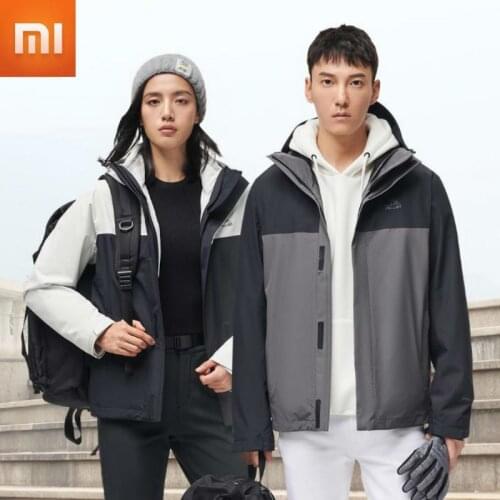 Xiaomi Mijia Windproof and Waterproof Three-in-one Jacket Winter Cold-resistant Padded Jacket Men and Women The Same Jacket