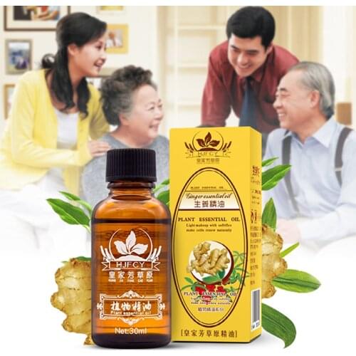 30ml 100% Natural Plant Therapy Lymphatic Drainage Ginger Oil Natural Anti Aging Essential Oil Body Massage Oil Skin Care TSLM1