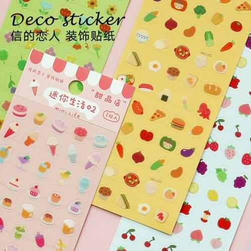 12pcs/LOT mini life series Creative decoration material cute DIY PVC sticker