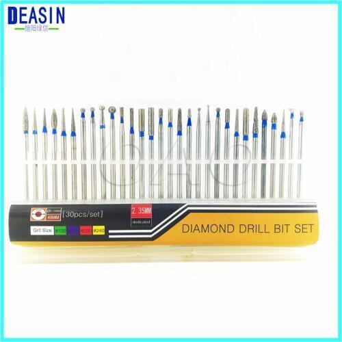2.35mm Dental Diamond Burs Dental low-speed grinding head set Corundum grinding head set grinding machine