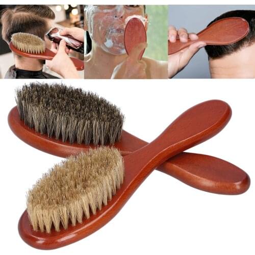 Shaving Brush Barber Shop Neck Face Hair Remover Brush Beard Hair Sweeping Cleaning Oil Head Brush Men Shaving Tool Accessory