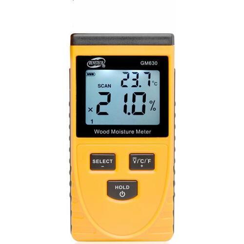 Digital Wood Moisture Meter Portable Digital Timber Moisture Meter Damp Detector Tester Tool Professional Wood moisture tester