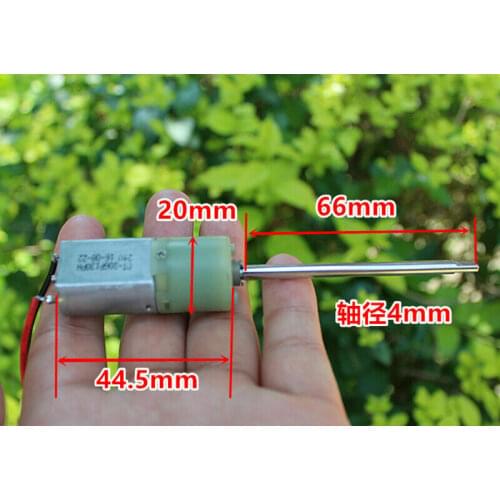 DC 5V-12V 72RPM Micro Planetary Gearbox Gear Motor 66mm Long Shaft DIY Toy Model
