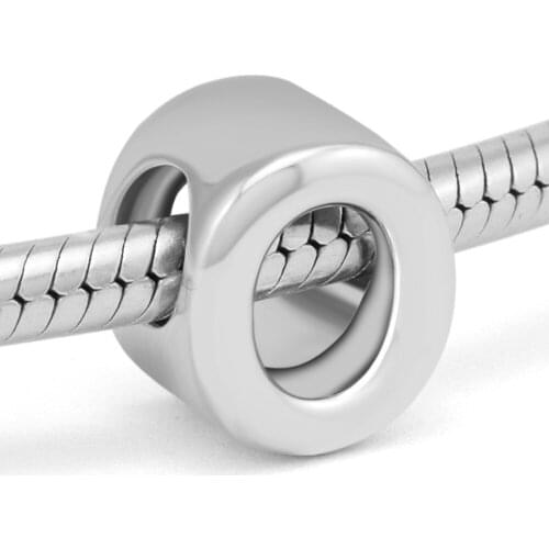 DIY Fits for Pandora Charms Bracelets Letter O Beads 100% 925 Sterling-Silver-Jewelry Free Shipping