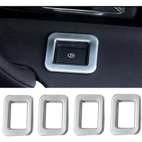 For Land Rover Discovery Sport 2015 2016 2017 ABS More Fashion Chrome Door Lock Switch Button Frame Cover Trim