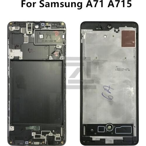 For Samsung a71 a715 Middle Frame Plate LCD Supporting Mid Faceplate Frame Bezel Housing Replacement Parts for Samsung a715
