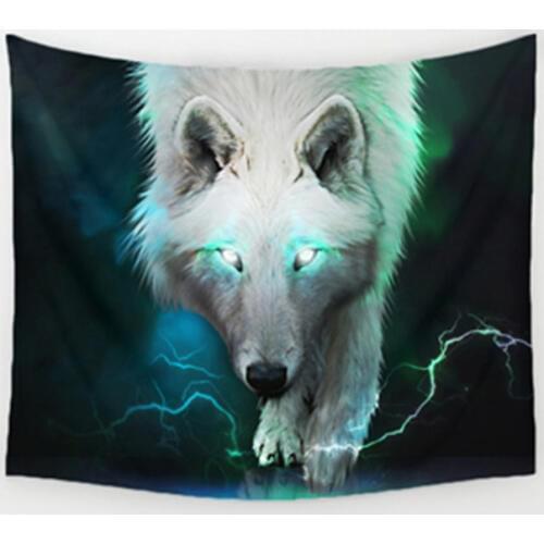 3D print The forest wolf pattern Polyester Tapestry size 150x130 cm Beach Blanket Room Divider Yoga Beach fashion Tapestry