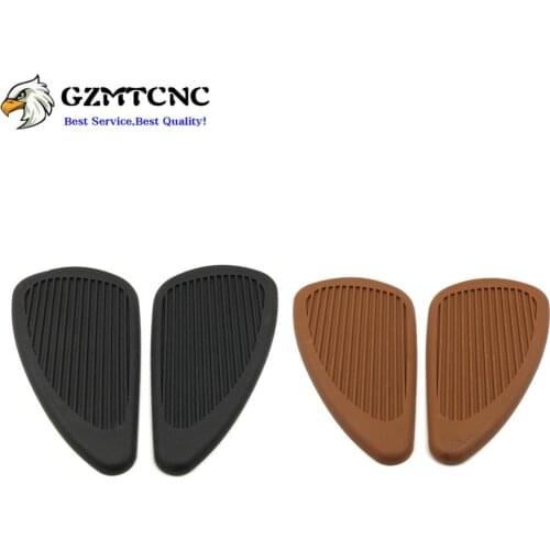CG125 Gas Oil Fuel Knee Pad Kit Tank Decals Rubber Sticker Pad Petrol Side Cover Protector For Honda CG125 Fan/Cargo CG 125