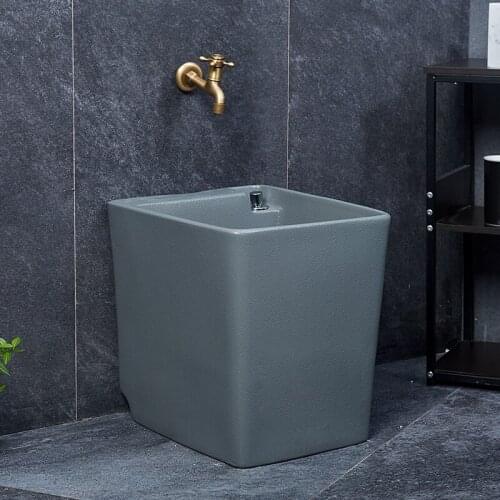 Creative balcony toilet mop pool domestic ceramic mop pool floor mop pool mop sink