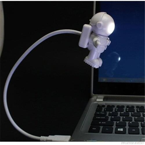 Creative Spaceman Astronaut LED Flexible USB Light Night Light for Kids Toy Laptop PC Notebook F20 21 Dropshipping
