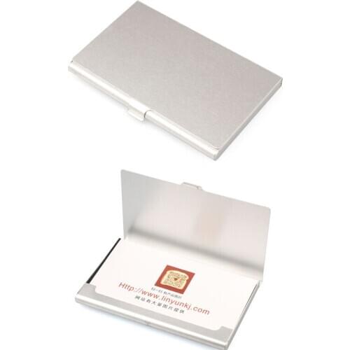 Creative Casual Business Card Case Stainless Steel Aluminum Holder Metal Box Cover Credit Men Business Card Holder Metal Wallet