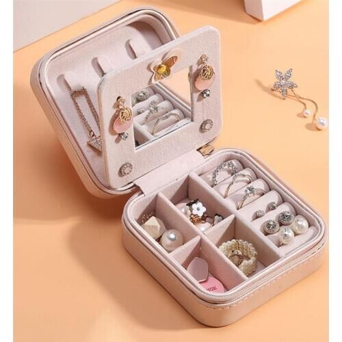 Jewelry Box Fashion Multipurpose Jewelry Container Earrings Case for Home Travel