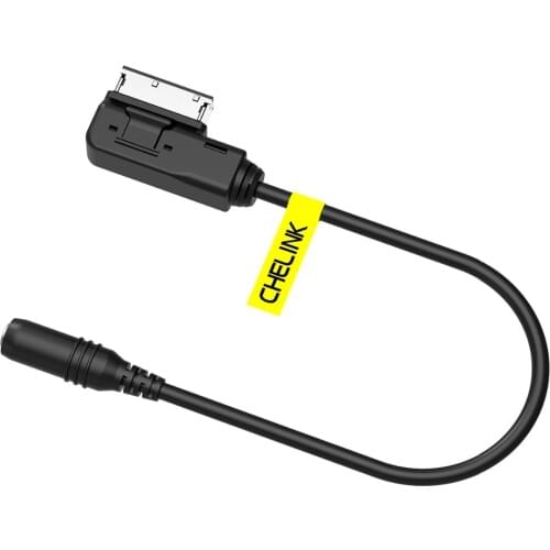 Audi AMI MMI Music Interface to 3.5mm Female Stereo Jack Cord Audio Adapter Cable for iPhone iPad iPod Andriod Phone MP3