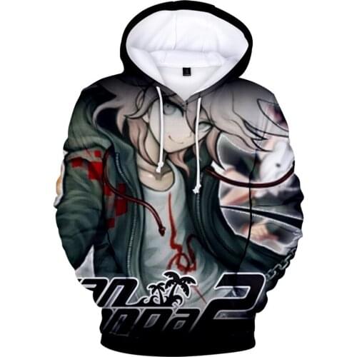 NEW Nagito Komaeda Hoodie Mens Hoodies Sweatshirt for Women Nagito Komaeda Print Casual Hoodie Boys/girls Streetwear Clothes