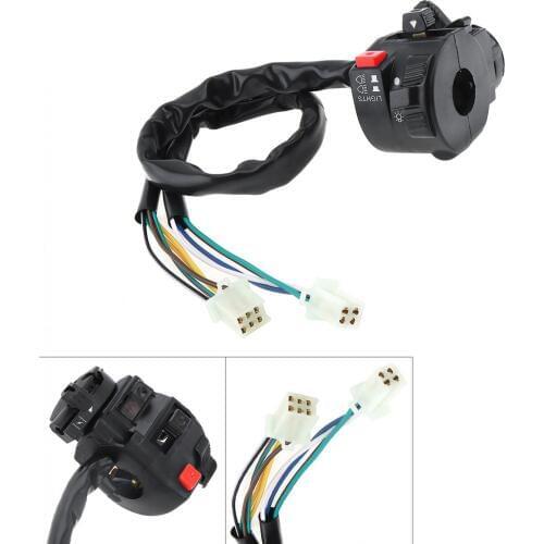 Motorcycle Handlebar Control Switch Five-function Turn Signal Headlight Fog Lamp Push Button Switch ATV200 / ATV250Start Switch