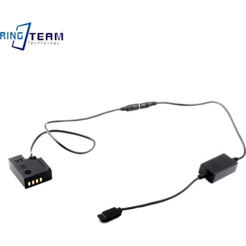 Suitable For DJI Ronin Stabilizer Flat Port DC 4.0*1.7mm To CP-W126 Dummy Battery Fuji X-A1 A2 A3 E1 E2 E2S M1 Camera Power Cord