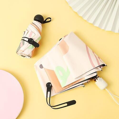 Fully Automatic Folding UV Protection Parasol Rays Sunshade Portable Mini Sunscreen Pocket Umbrella For Women Men Kids