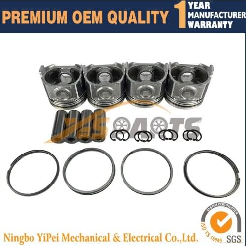 4 sets Piston + Ring STD Ffor Kubota V3307 Piston 1G774-2112